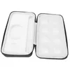 An open black and gray carrying case with white foam inserts for storing a keyboard. Podgląd zdjęcia produktu