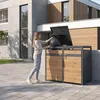 ML-Design Mülltonnenbox 4er für 4 Tonnen 240L 264x80x120 cm Produktbild-Vorschau 10