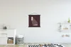 MuchoWow® Textilposter Mädchen - Vogel - Vintage 40x40 cm Produktbild-Vorschau 2