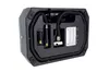 The image shows the top view of a car tire inflator with its accessories neatly stored inside its casing. Anteprima dell’immagine prodotto
