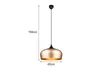 Luster TRIO TR 310890108 CHIRON E27 40 W čierno/zlatý Náhľad obrázku produktu 4