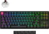 A mechanical keyboard and a single key switch are shown against a white background. Produktbild-Vorschau