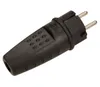 Spina in gomma, diritta IP44, nera Anteprima dell’immagine prodotto 6