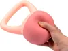 ACRA Weich-PVC-Kettlebell 1 kg, rosa Produktbild-Vorschau 3