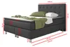 Boxspringbett Köln-Sun 140x200 Webstoff Anthrazit Produktbild-Vorschau 6