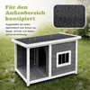 Budka dla psa COSTWAY z zadaszoną werandą, 86x63x60 cm, dom Podgląd zdjęcia produktu 4