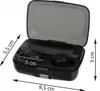 A pair of wireless earbuds in their charging case, with dimensions indicated. Náhľad obrázku produktu