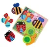 HOLZ puzzle für Kinder, GROßES Lernpuzzle, Tiere im Garten Produktbild-Vorschau 4