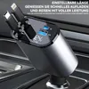 100W Auto Ladegerät mit Display, USB & Type-C, ausziehbares Produktbild-Vorschau 4