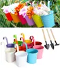 10 x Blumentöpfe zum Hängend mit 3 x Gartenschaufel, Hänge Produktbild-Vorschau 1