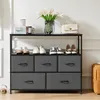 Kommode TV-Schrank mit 5 Schubladen Sideboard Lowboard TV Produktbild-Vorschau 2