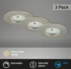 LED Einbauleuchten Dimmbar 3er Set IP44 5,5 W silber Produktbild-Vorschau 2