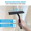 Minimalistischer Duschabzieher 21cm Schwarz aus Silikon – Produktbild-Vorschau 4