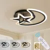 Moderne LED Deckenleuchte 62W 3000K-6000K Dimmbar Mond Produktbild-Vorschau 1
