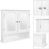 ML-Design zrcadlová skříňka do koupelny, 56x58x13 cm, bílá, Náhled obrázku produktu 2