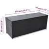 vidaXL Zahradní úložný box černý 150x50x60 cm z polyratanu Náhled obrázku produktu 5