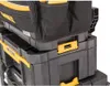 A close-up view of stacked black and yellow toolboxes with a DeWalt tool bag on top. Anteprima dell’immagine prodotto