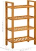 vidaXL Étagère à chaussures avec 4 étages 50x27x80 cm chêne Voir les images du produit 5