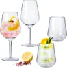 Doimoflair Weingläser aus Kunststoff bruchsicher Weinbecher Produktbild-Vorschau 1
