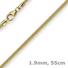 1,9mm Schlangenkette Kette Collier 750 Gold Gelbgold Produktbild-Vorschau 2