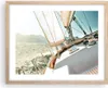 Gerahmtes Poster - Rahmen in heller Eiche - Yacht Segeln So Produktbild-Vorschau 1