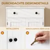 HOMCOM Waschbeckenunterschrank mit Soft-Close-Scharnieren, Produktbild-Vorschau 7