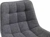A close-up view of the tufted fabric upholstery of a dark gray chair back. Produktbild-Vorschau