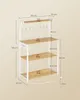 A diagram showing the dimensions and weight capacity of a kitchen shelf unit. Produktbild-Vorschau