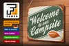 Blechschild Camping 30x20cm welcome to our Campsite Produktbild-Vorschau 4