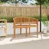 vidaXL Ławka bananowa 120 cm z litego drewna tekowego Podgląd zdjęcia produktu 1