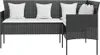 vidaXL 5-tlg. Sofagarnitur in L-Form mit Kissen Poly Rattan Produktbild-Vorschau 12