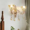 WISFOR Kristall Wandlampe Wandleuchten Nachtlichter Barock Produktbild-Vorschau 1