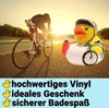Badeente Radrennfahrer weiß Vinyl 8 cm Produktbild-Vorschau 7