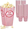 Relaxdays Popcorntüten, 100er Set, gestreift, Retro-Optik, Produktbild-Vorschau 1