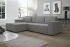 Ecksofa Schlafsofa Sofa CONOR PREMIUM Stoff Poso Hellgrau Produktbild-Vorschau 1