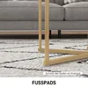 HOMCOM Beistelltisch 2er-Set Couchtisch mit goldenen Produktbild-Vorschau 6
