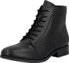 A black leather lace-up boot is shown against a white background. Náhled obrázku produktu