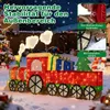 COSTWAY Weihnachtszug beleuchtet, 215cm Weihnachtsdeko mit Produktbild-Vorschau 7