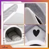 OMNA | Casetta per gatti - 35x38x40 cm - Grigio - Morbida e Anteprima dell’immagine prodotto 7