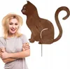 Gatto decorazione giardino metallo ruggine per vaso di Anteprima dell’immagine prodotto 7