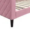 vidaXL Tagesbett Rosa 100x200 cm Samt Produktbild-Vorschau 6