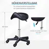 HOMCOM Tabouret à roulettes Tabouret pivotant réglable en Voir les images du produit 4