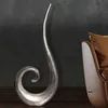 WOHNLING Wazon dekoracyjny, 100 cm, aluminium, srebrny, Podgląd zdjęcia produktu 1