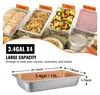 Contenitore in acciaio inox 4 pezzi, contenitore per Anteprima dell’immagine prodotto 4