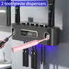 Béžový nástěnný držák na zubní kartáčky s UV zářením, Náhled obrázku produktu 5