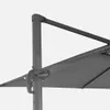sweeek - Rechteckiger Sonnenschirm 3x4 m - Grau Produktbild-Vorschau 6