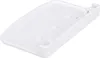 A white plastic refrigerator door handle, photographed from a diagonal angle against a white background. Produktbild-Vorschau