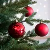 8 x Weihnachtskugeln aus Kunststoff Ø 10 cm Rot Produktbild-Vorschau 1