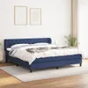 vidaXL Boxspringbett mit Matratze Blau 160x200 cm Stoff -  Produktbild-Vorschau 2