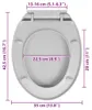 vidaXL Toilettensitz mit Absenkautomatik Hellgrau Oval Produktbild-Vorschau 5